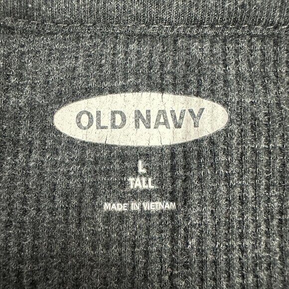 Old Navy Women’s Long Sleeve Ribbed Knit Tunic Size L Tall Charcoal Gray Solid - Picture 3 of 4